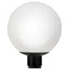 Wave Lighting 14" Poly Globe Opal 3000k Post Top Light With Black Fitt