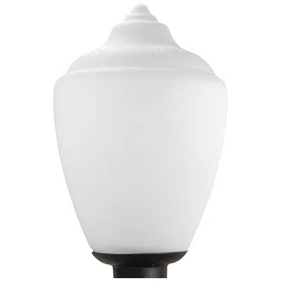 Wave Lighting 19" Polyethylene Flame Tip Opal Textured Post Top Light
