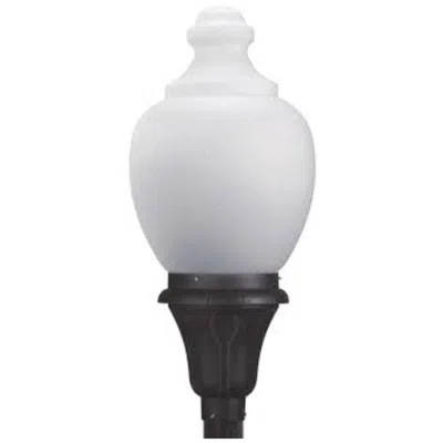 Wave Lighting 31" Park Place Acorn L60c Post Top Light Frost Acrylic, Black