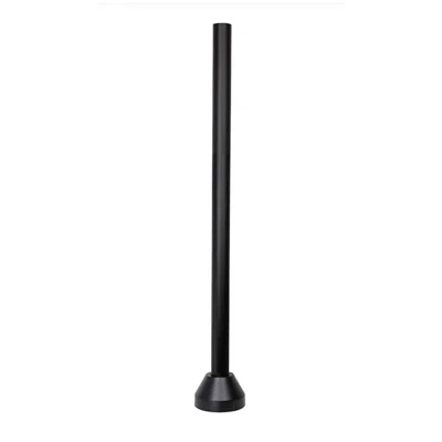 Wave Lighting 6' Black Aluminum Surface Mount Lamp Post And Cover