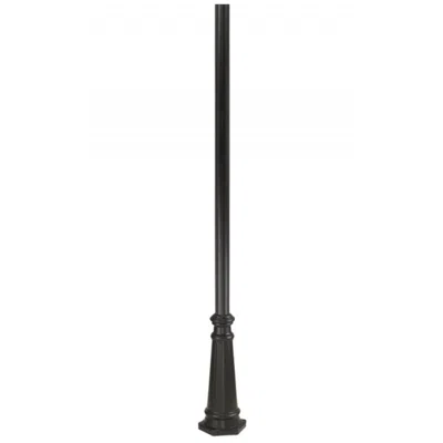 Wave Lighting 6' Black Light Surface Mount 2-piece Snap Together Post