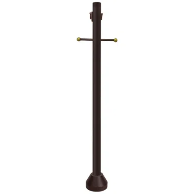 Wave Lighting 8' Bronze Surface Mount Post Dusk-to-dawn, Outlet, Cross
