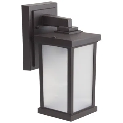 Wave Lighting Artisan 12" 4000k Bronze Outdoor Wall Light With Frosted