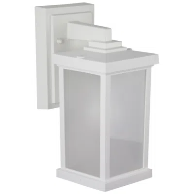 Wave Lighting Artisan 12" 4000k White Outdoor Wall Light With Frosted