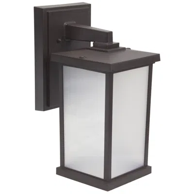 Wave Lighting Artisan 14" 3000k Bronze Outdoor Wall Light With Frosted