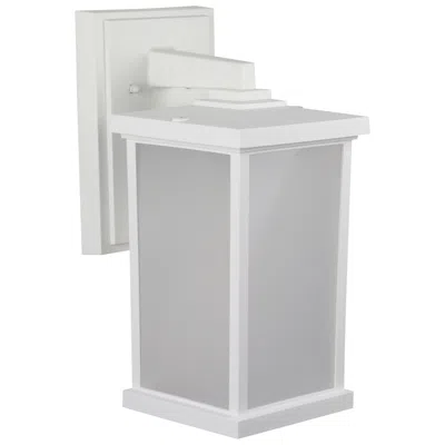 Wave Lighting Artisan 14" 4000k White Outdoor Wall Light With Frosted