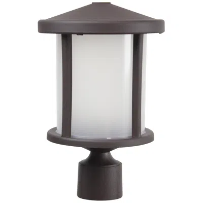 Wave Lighting Artisan Round 3000k Bronze Post Top With Frosted Diffuser