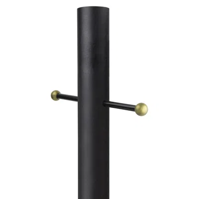 Wave Lighting Black 84" High Cross Arm Outdoor Direct Burial Lamp Post