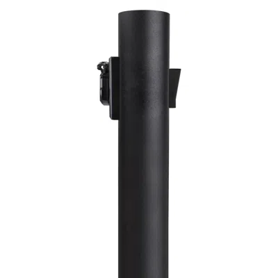 Wave Lighting Black 84" High Outlet Dusk-to-dawn Direct Burial Lamp Post
