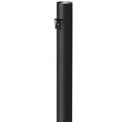 Wave Lighting Black 96" High Dusk-to-dawn Direct Burial Lamp Post