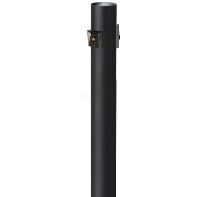 Wave Lighting Black 96" High Outlet Dusk-to-dawn Direct Burial Lamp Post