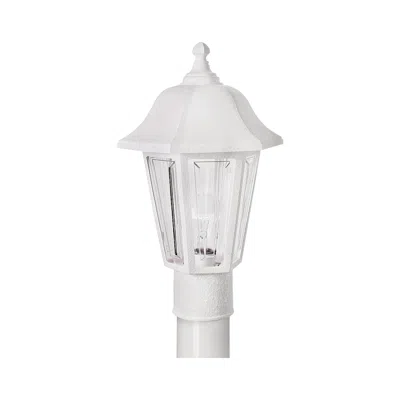 Wave Lighting Brentwood 15.5" High White Finish Traditional Outdoor Post Mount Light