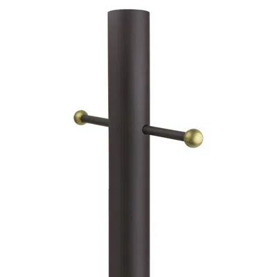 Wave Lighting Bronze 84" High Cross Arm Outdoor Direct Burial Lamp Post