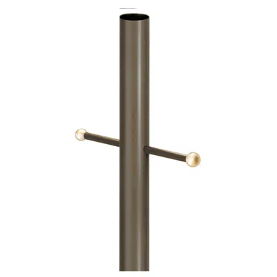 Wave Lighting Bronze 96" High Cross Arm Outdoor Direct Burial Lamp Post