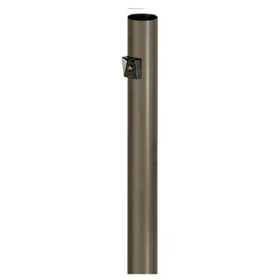 Wave Lighting Bronze 96" High Dusk-to-dawn Direct Burial Lamp Post