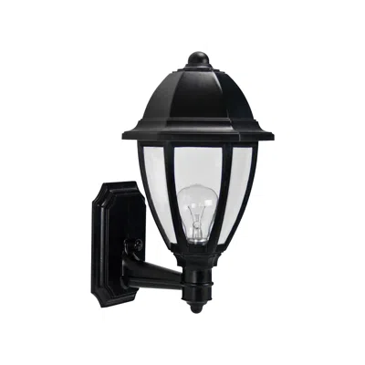 Wave Lighting Everstone 15" High Black Outdoor Wall Lantern