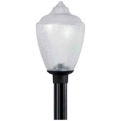Wave Lighting Globe And Acorn 19" High Black Outdoor Post Light