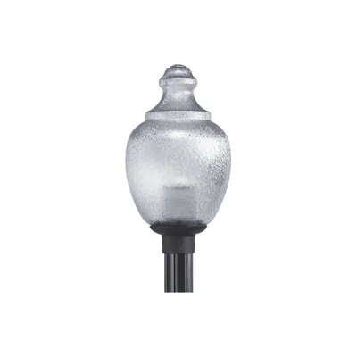 Wave Lighting Globe And Acorn 20" High Black Outdoor Post Light