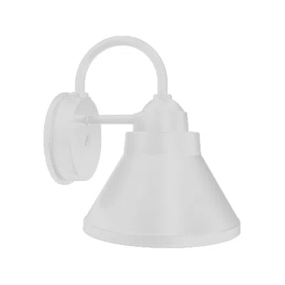 Wave Lighting Goose 3000k Led White Composite Outdoor Wall Light