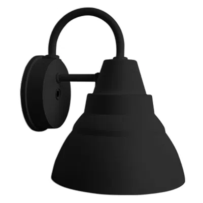 Wave Lighting Goose Large 4000k Led Black Composite Outdoor Wall Light