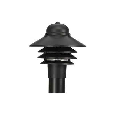 Wave Lighting Marlex Nautical 10" High Black Outdoor Post Light