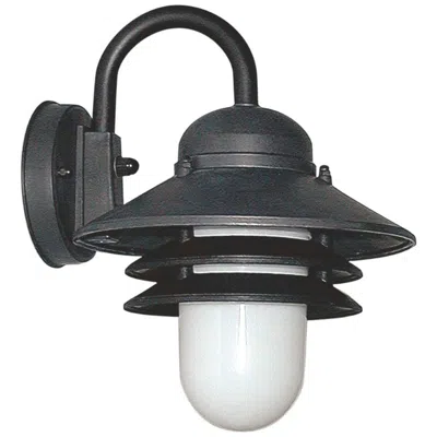 Wave Lighting Marlex Nautical 13" High Black Opal Outdoor Wall Light