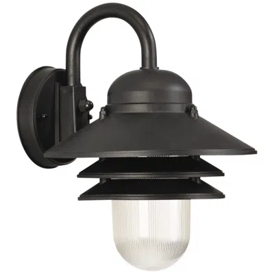 Wave Lighting Marlex Nautical 13" High Black Outdoor Wall Light