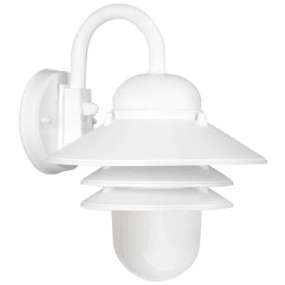 Wave Lighting Marlex Nautical 13" High White Opal Outdoor Wall Light
