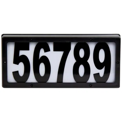 Wave Lighting Pala 11 1/2" Wide Black Led Outdoor Wall-mount Address Frame