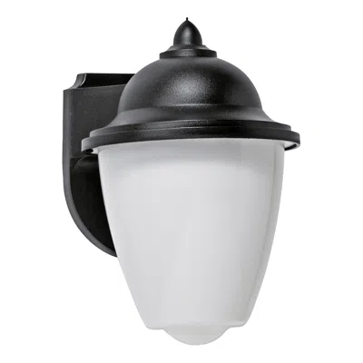 Wave Lighting Park Point Led Black Outdoor Wall Light