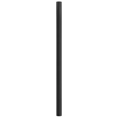 Wave Lighting Pointe 120" High Powder-coated Black Outdoor Burial Post