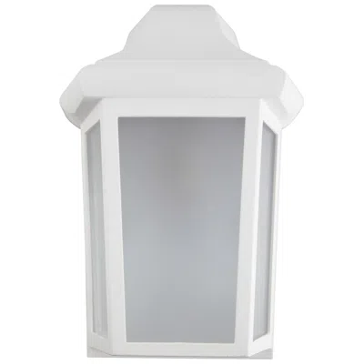 Wave Lighting Sedona Narrow 3000k Led White Composite Outdoor Wall Light Frosted Lens