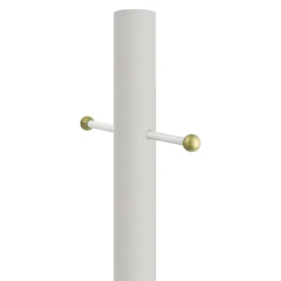 Wave Lighting White 84" High Cross Arm Outdoor Direct Burial Lamp Post