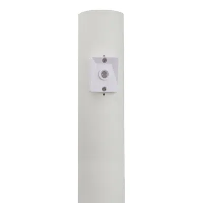 Wave Lighting White 84" High Dusk-to-dawn Direct Burial Lamp Post