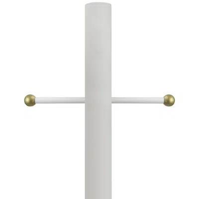 Wave Lighting White 96" High Cross Arm Outdoor Direct Burial Lamp Post