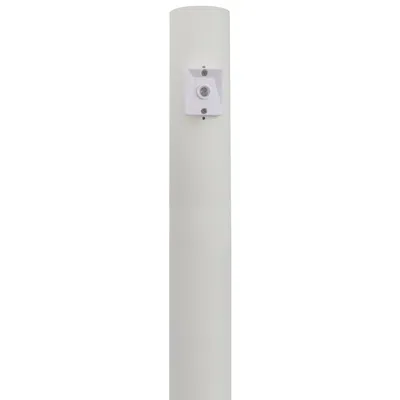 Wave Lighting White 96" High Dusk-to-dawn Direct Burial Lamp Post