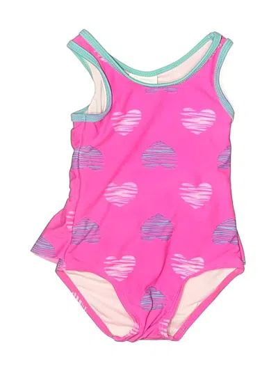 Pre-owned Wave Zone Kids' One Piece Swimsuit In Pink