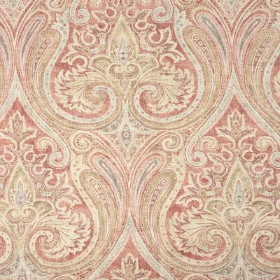 Waverly 75% Cotton/25% Linen Rouge Quiet Place, Cut By Yard In Red