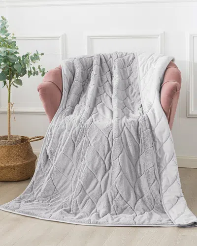 WAVERLY WAVERLY COZY GREY DOWN ALTERNATIVE THROW BLANKET