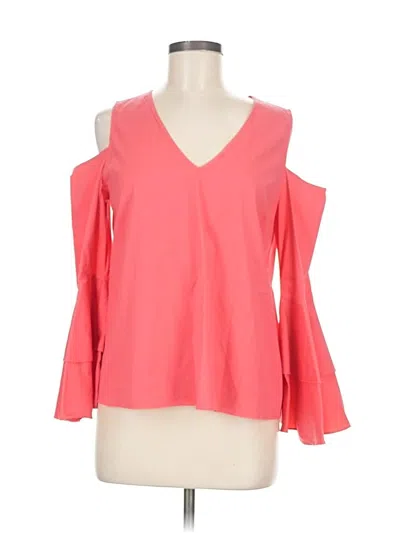 Pre-owned Waverly Grey 3/4 Sleeve Blouse In Pink