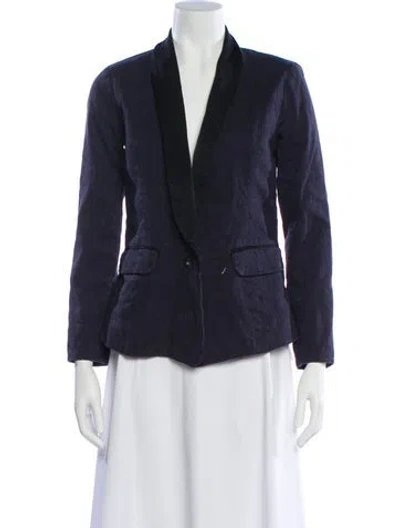 Pre-owned Waverly Grey Blazer In Blue