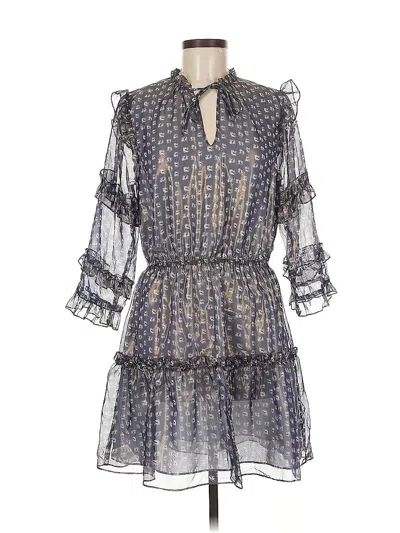 Pre-owned Waverly Grey Casual Dress In Gray