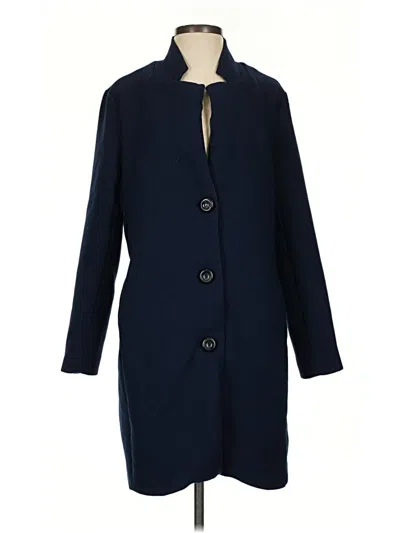 Pre-owned Waverly Grey Coat In Blue
