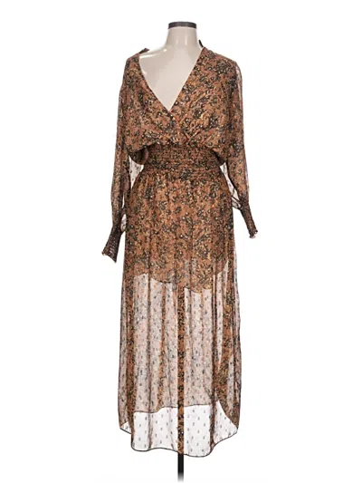 Pre-owned Waverly Grey Cocktail Dress In Brown