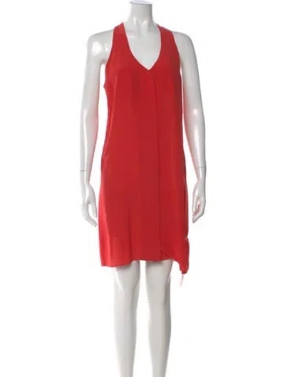 Pre-owned Waverly Grey Silk Knee-length Dress In Multi