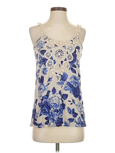 Pre-owned Waverly Grey Sleeveless Blouse In Blue