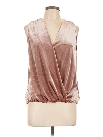 Pre-owned Waverly Grey Sleeveless Blouse In Brown