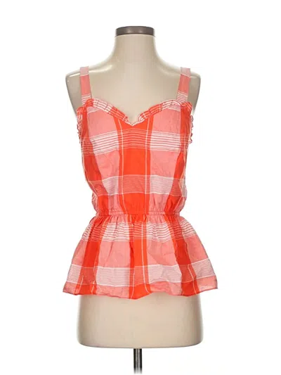 Pre-owned Waverly Grey Sleeveless Blouse In Orange