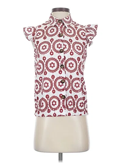 Pre-owned Waverly Grey Sleeveless Blouse In Red