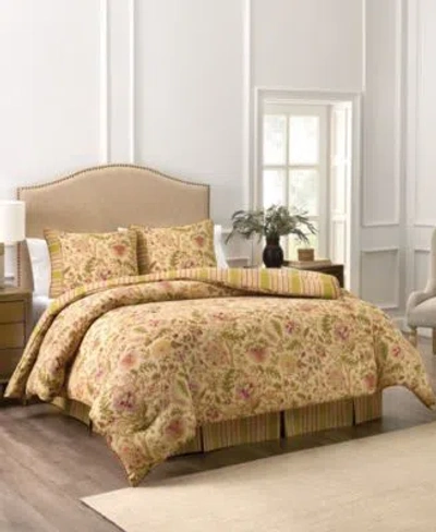 Waverly Imperial Dress Cotton Comforter Set In Brown